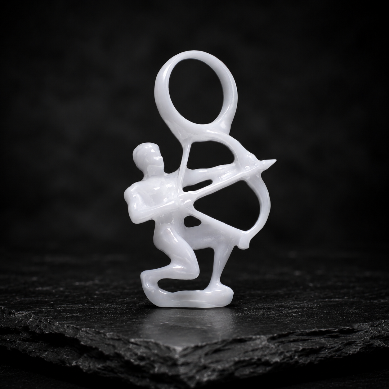 Schütze Sternzeichen Charm – Keramik Anhänger Weiss