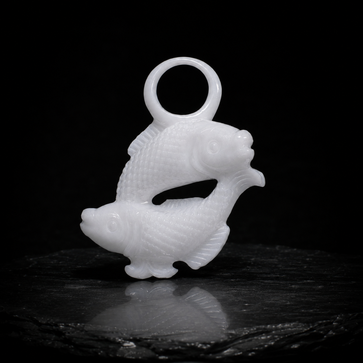Fische Sternzeichen Charm – Keramik Anhänger Weiss