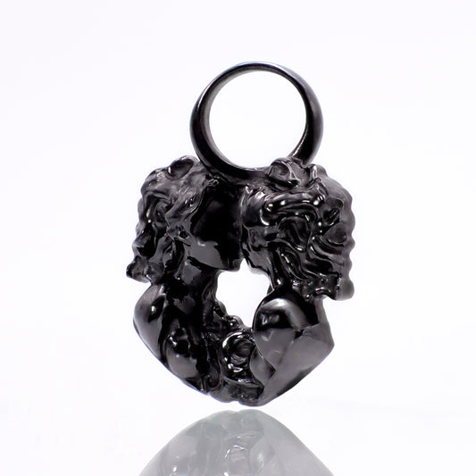 Zwilling Sternzeichen Charm – Keramik Anhänger Schwarz