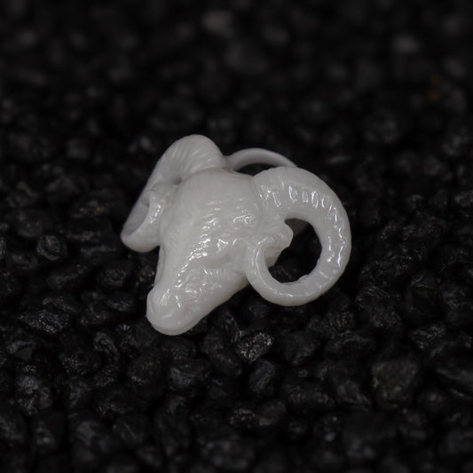 Widder Sternzeichen Charm – Keramik Anhänger Weiss