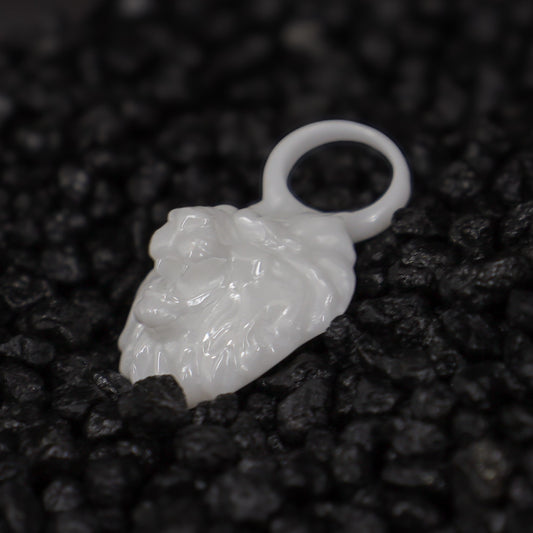 Löwe Sternzeichen Charm – Keramik Anhänger Weiss