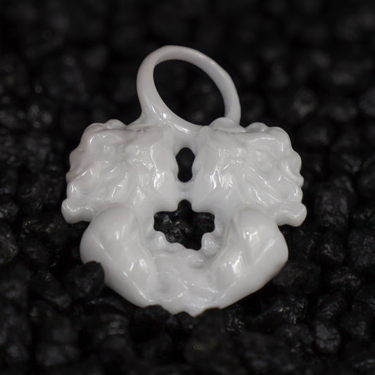 Zwilling Sternzeichen Charm – Keramik Anhänger Weiss