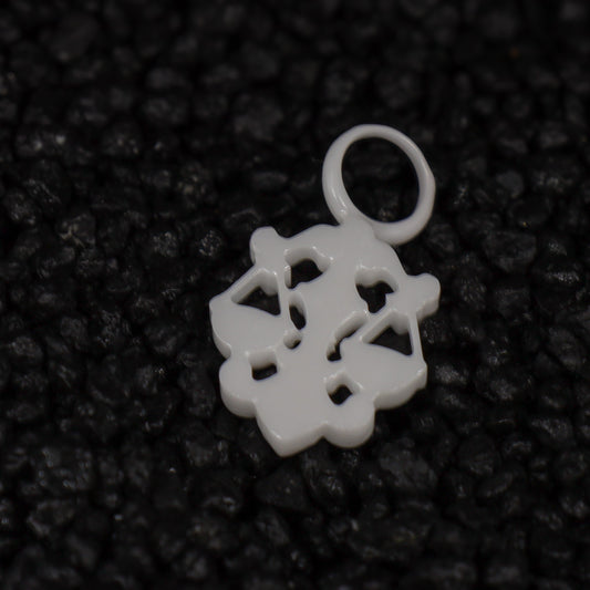 Waage Sternzeichen Charm – Keramik Anhänger Weiss