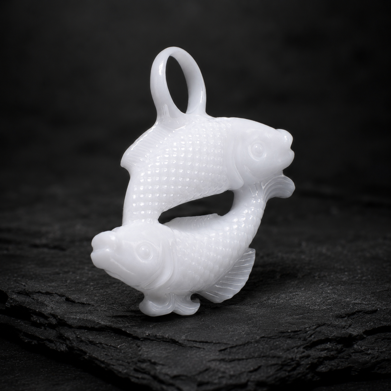 Fische Sternzeichen Charm – Keramik Anhänger Weiss