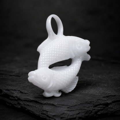 Fische Sternzeichen Charm – Keramik Anhänger Weiss