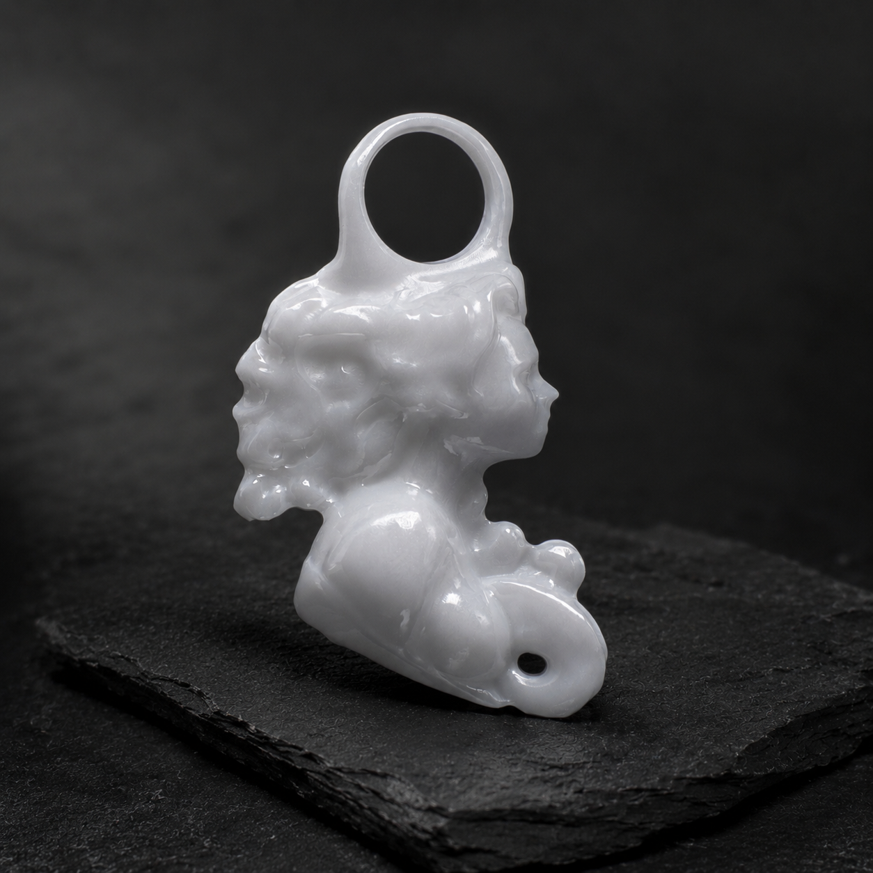 Jungfrau Sternzeichen Charm – Keramik Anhänger Weiss