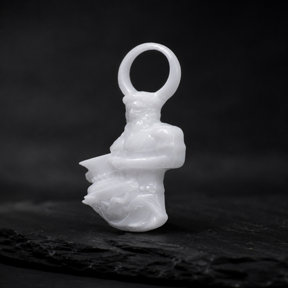 Wassermann Sternzeichen Charm – Keramik Anhänger Weiss
