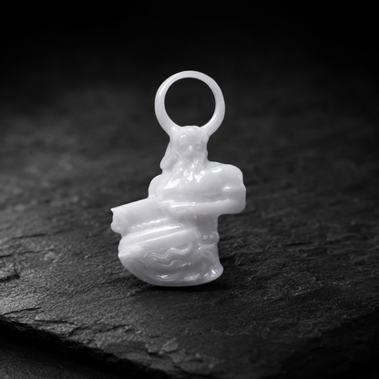 Wassermann Sternzeichen Charm – Keramik Anhänger Weiss