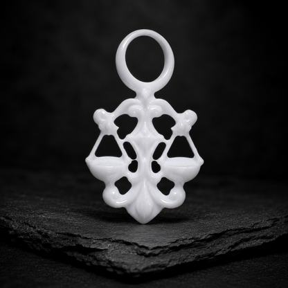Waage Sternzeichen Charm – Keramik Anhänger Weiss