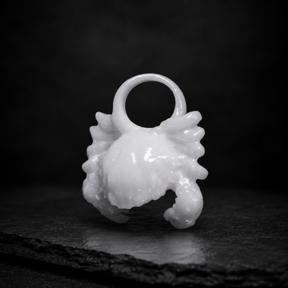 Krebs Sternzeichen Charm – Keramik Anhänger Weiss