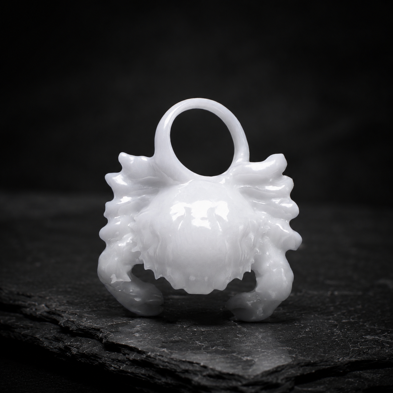 Krebs Sternzeichen Charm – Keramik Anhänger Weiss