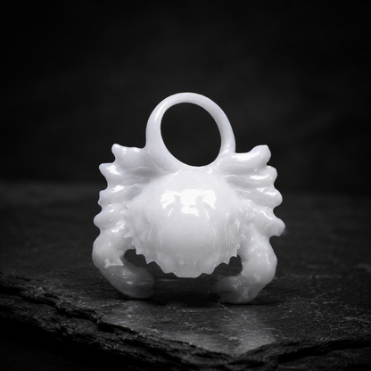 Krebs Sternzeichen Charm – Keramik Anhänger Weiss