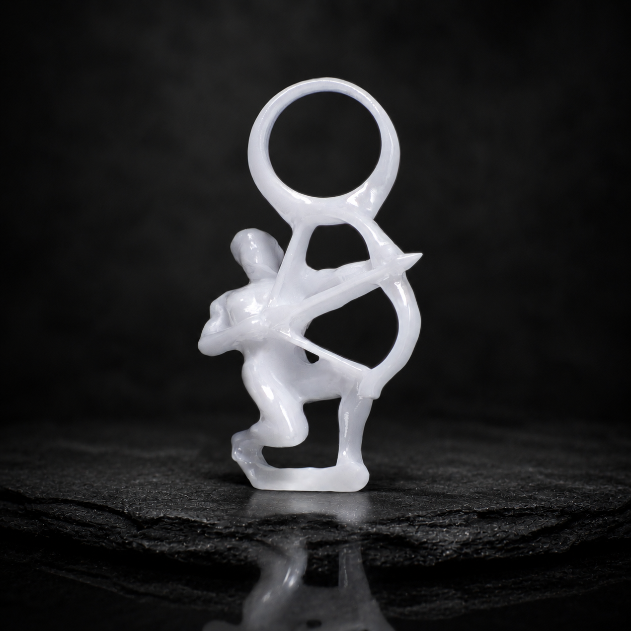 Schütze Sternzeichen Charm – Keramik Anhänger Weiss
