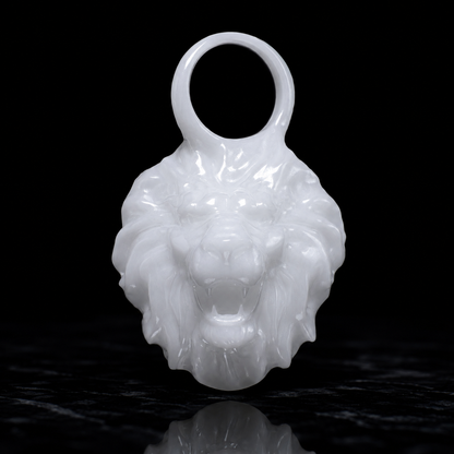 Löwe Sternzeichen Charm – Keramik Anhänger Weiss