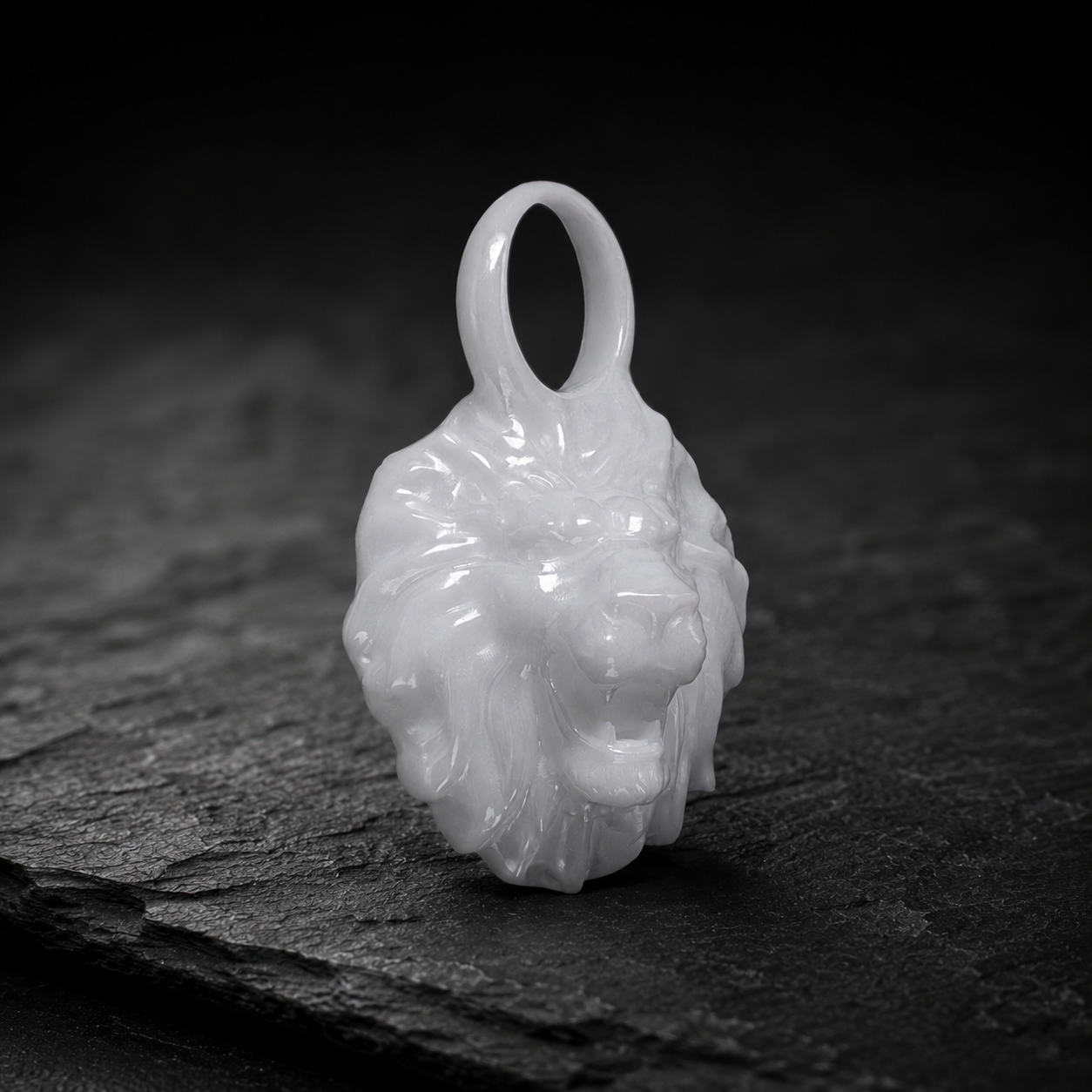 Löwe Sternzeichen Charm – Keramik Anhänger Weiss