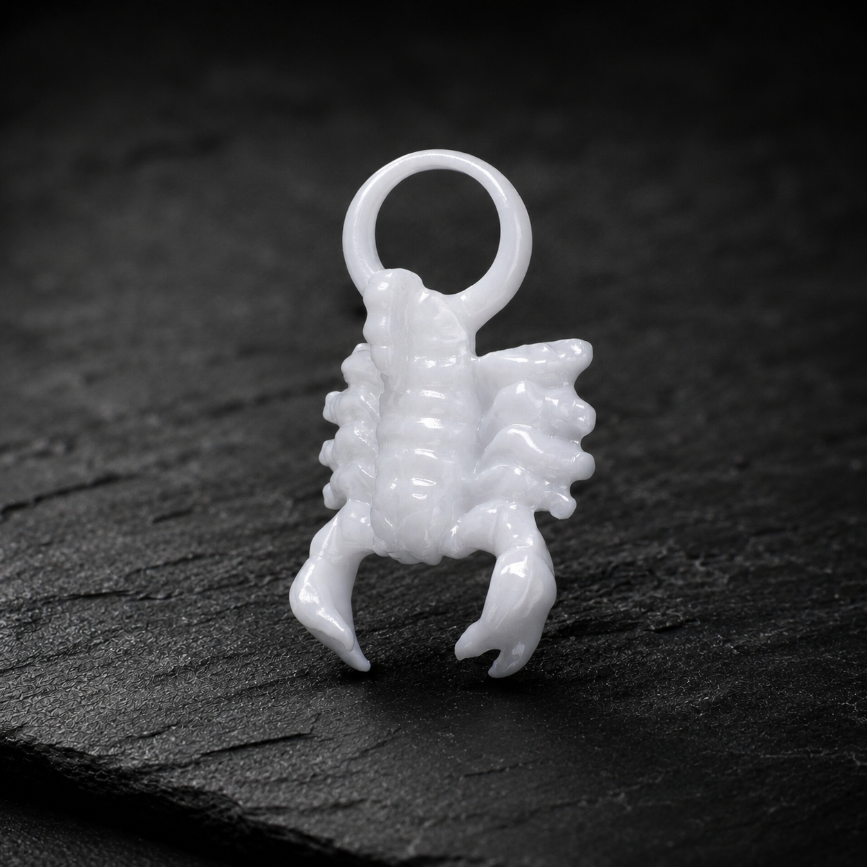 Skorpion Sternzeichen Charm – Keramik Anhänger Weiss