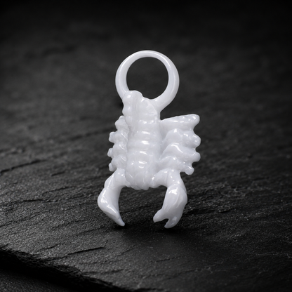 Skorpion Sternzeichen Charm – Keramik Anhänger Weiss