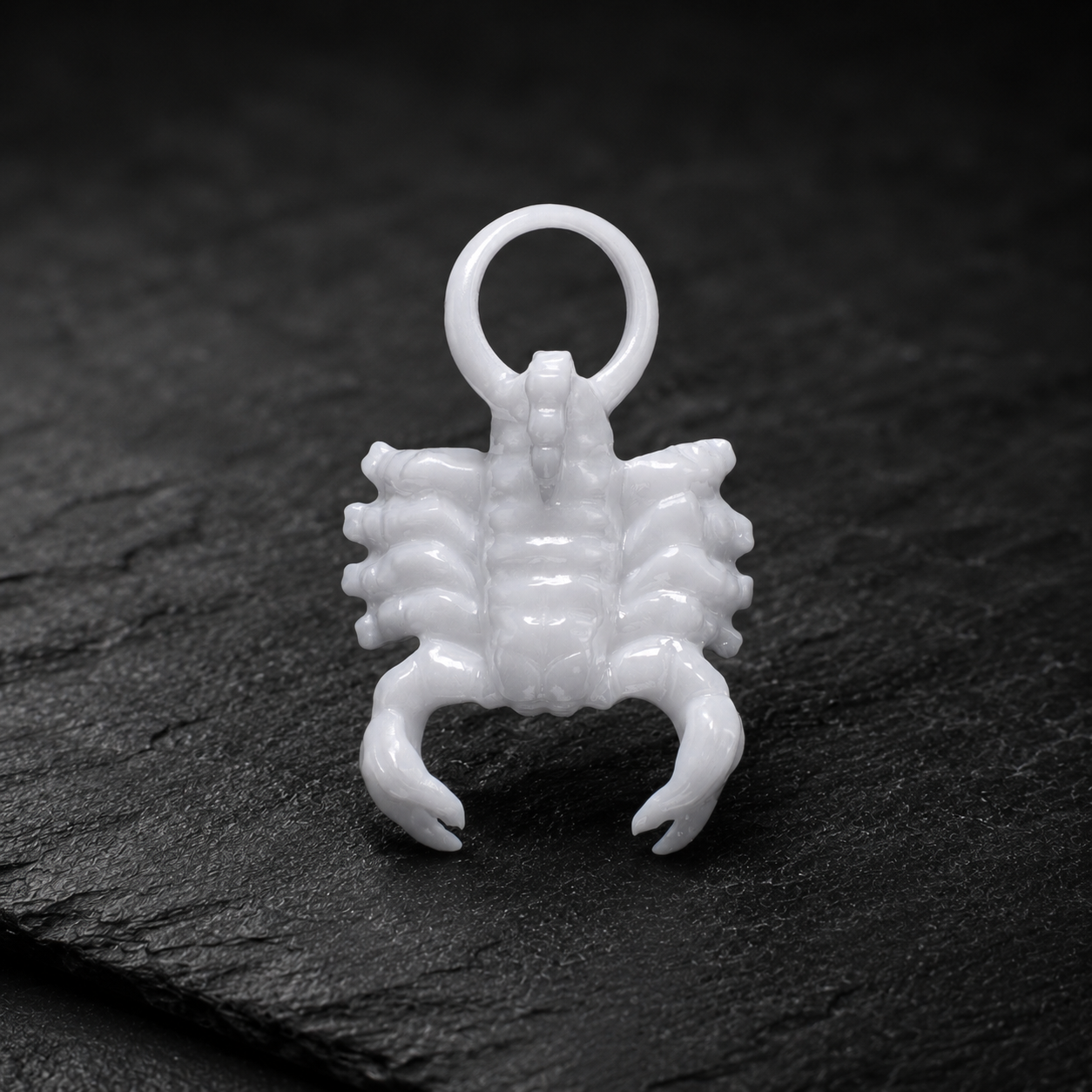 Skorpion Sternzeichen Charm – Keramik Anhänger Weiss