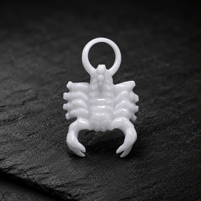 Skorpion Sternzeichen Charm – Keramik Anhänger Weiss