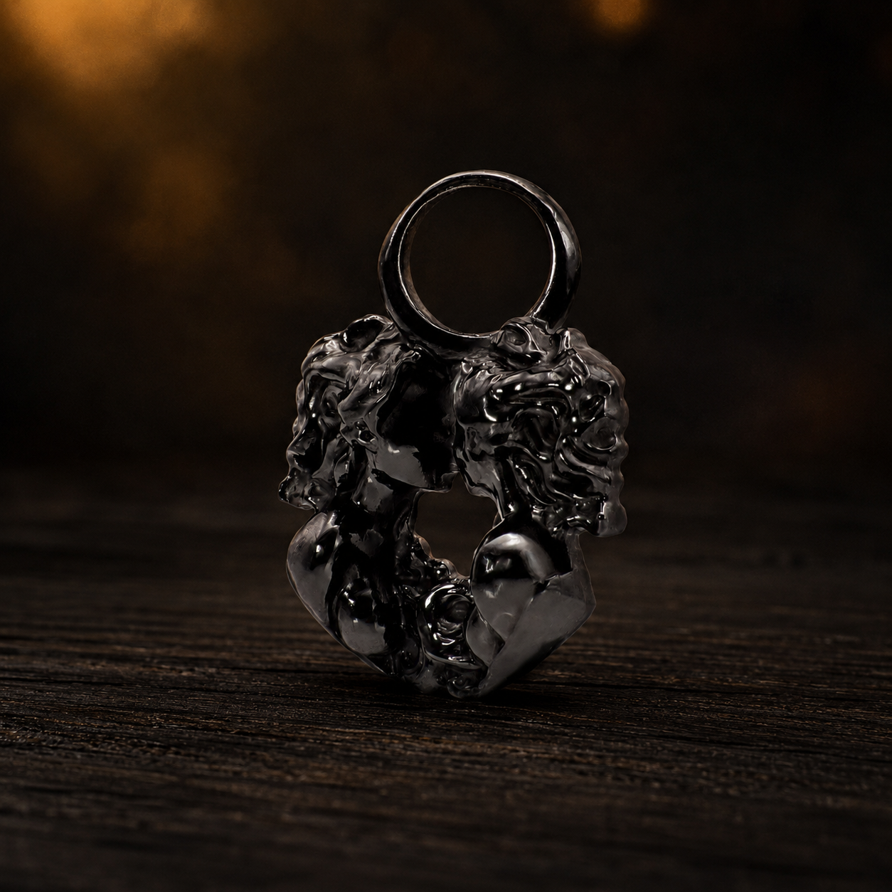Zwilling Sternzeichen Charm – Keramik Anhänger Schwarz