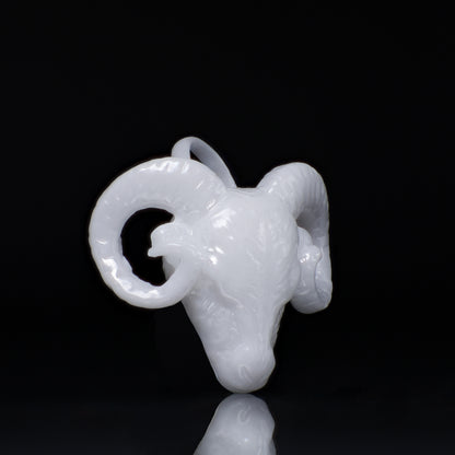 Widder Sternzeichen Charm – Keramik Anhänger Weiss