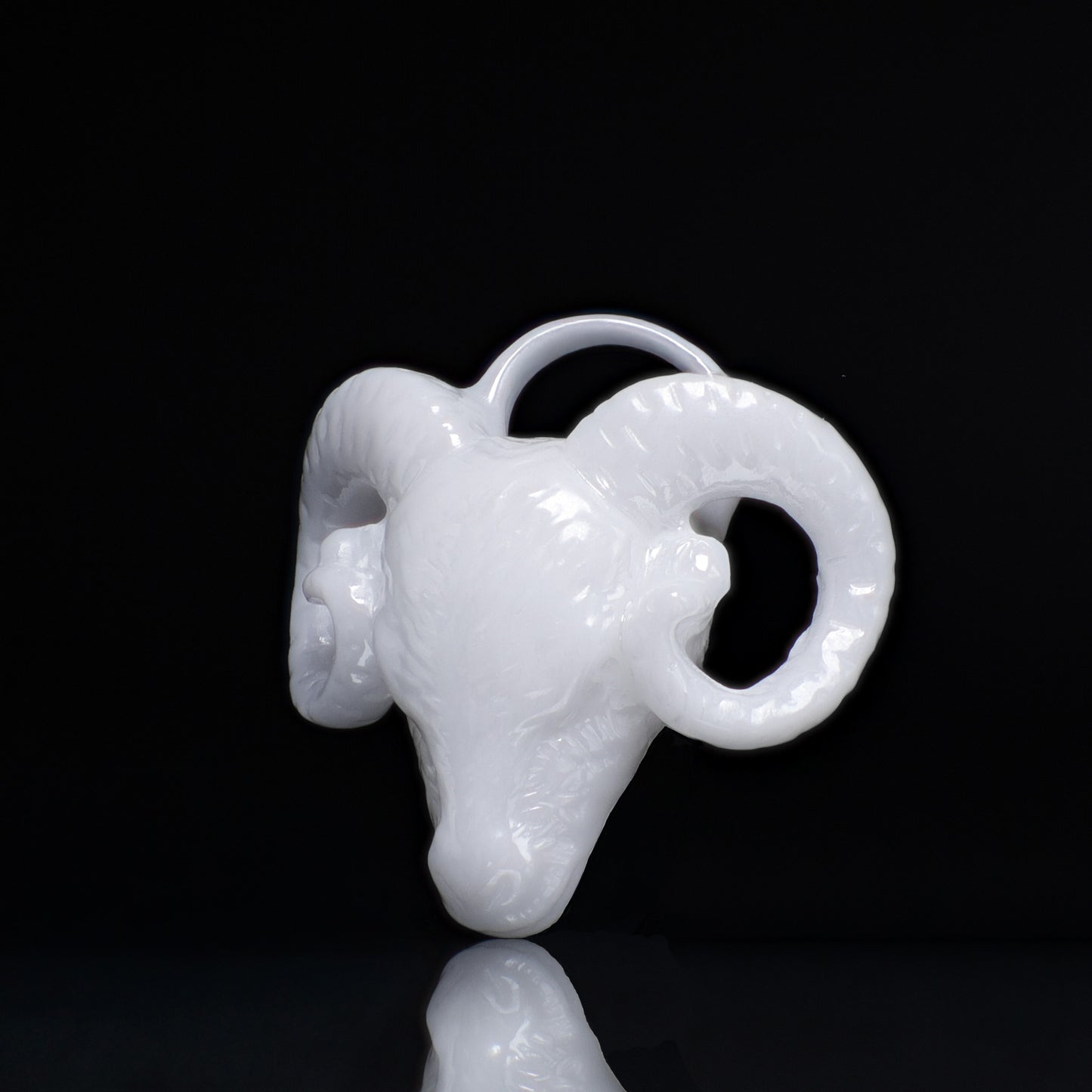 Widder Sternzeichen Charm – Keramik Anhänger Weiss