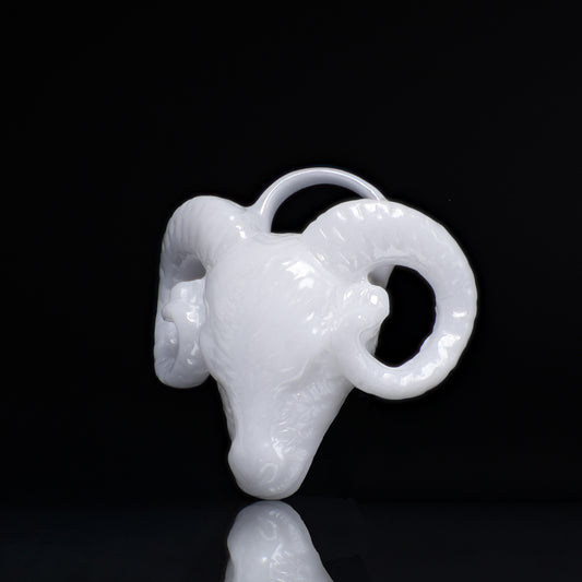Widder Sternzeichen Charm – Keramik Anhänger Weiss