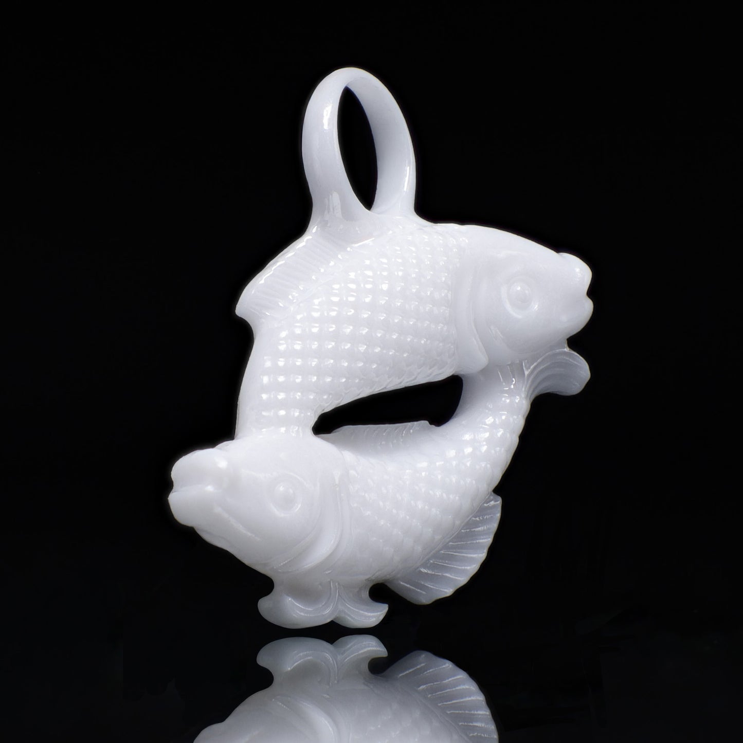 Fische Sternzeichen Charm – Keramik Anhänger Weiss