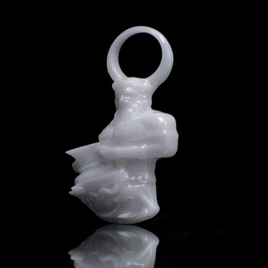 Wassermann Sternzeichen Charm – Keramik Anhänger Weiss