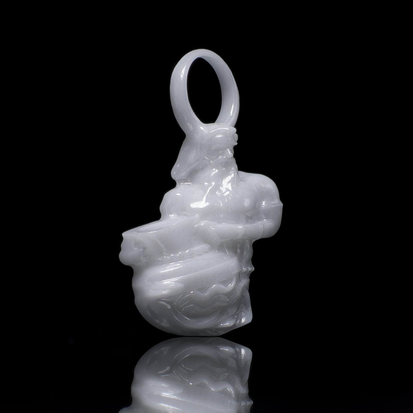 Wassermann Sternzeichen Charm – Keramik Anhänger Weiss