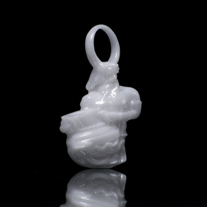 Wassermann Sternzeichen Charm – Keramik Anhänger Weiss