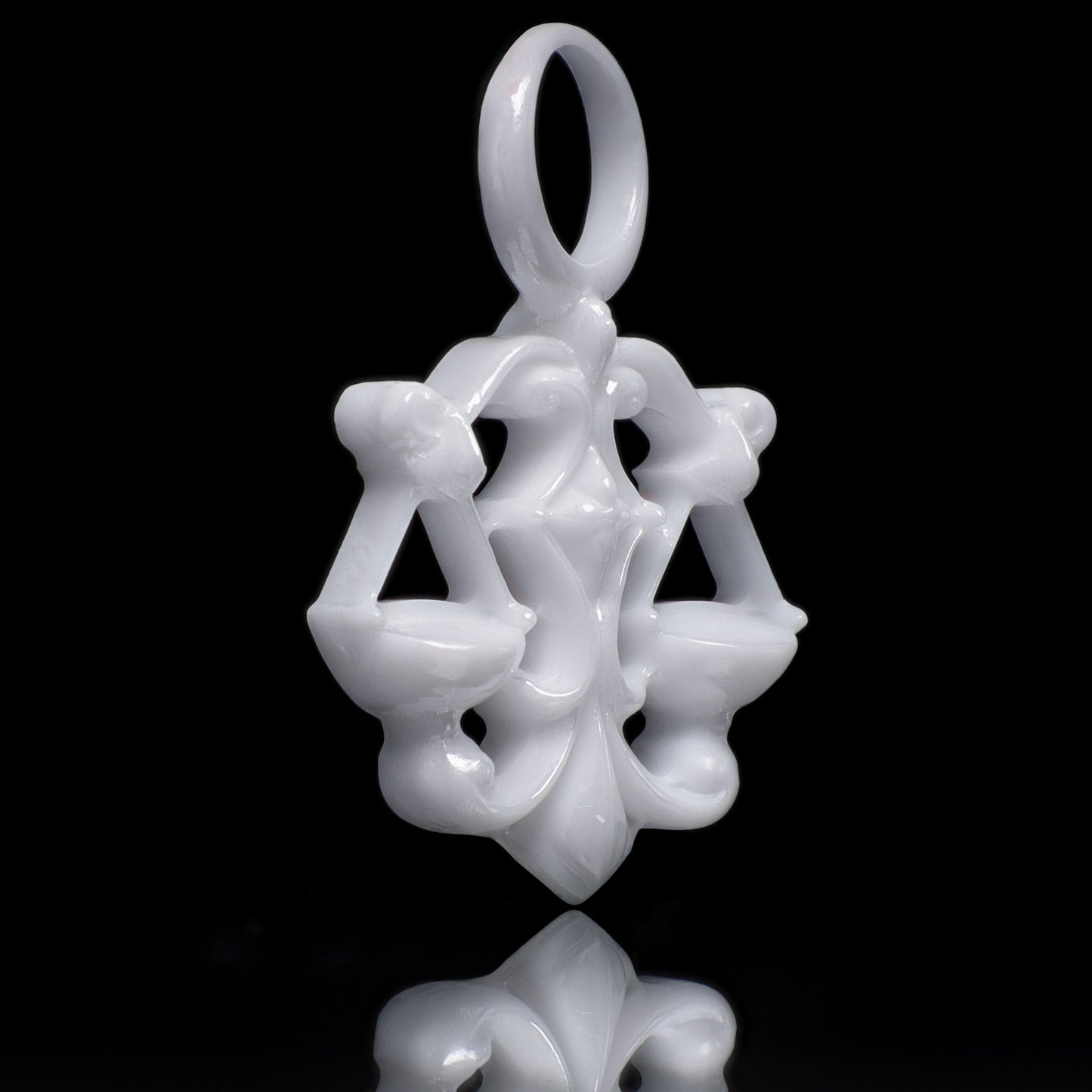 Waage Sternzeichen Charm – Keramik Anhänger Weiss