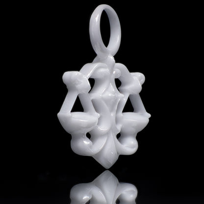 Waage Sternzeichen Charm – Keramik Anhänger Weiss