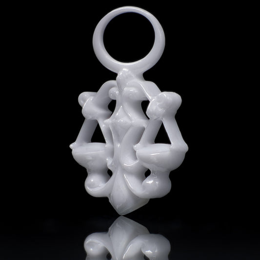 Waage Sternzeichen Charm – Keramik Anhänger Weiss