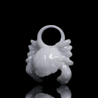 Krebs Sternzeichen Charm – Keramik Anhänger Weiss