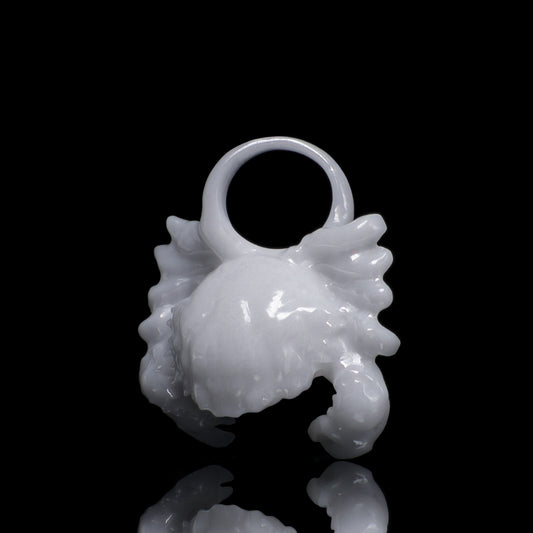 Krebs Sternzeichen Charm – Keramik Anhänger Weiss
