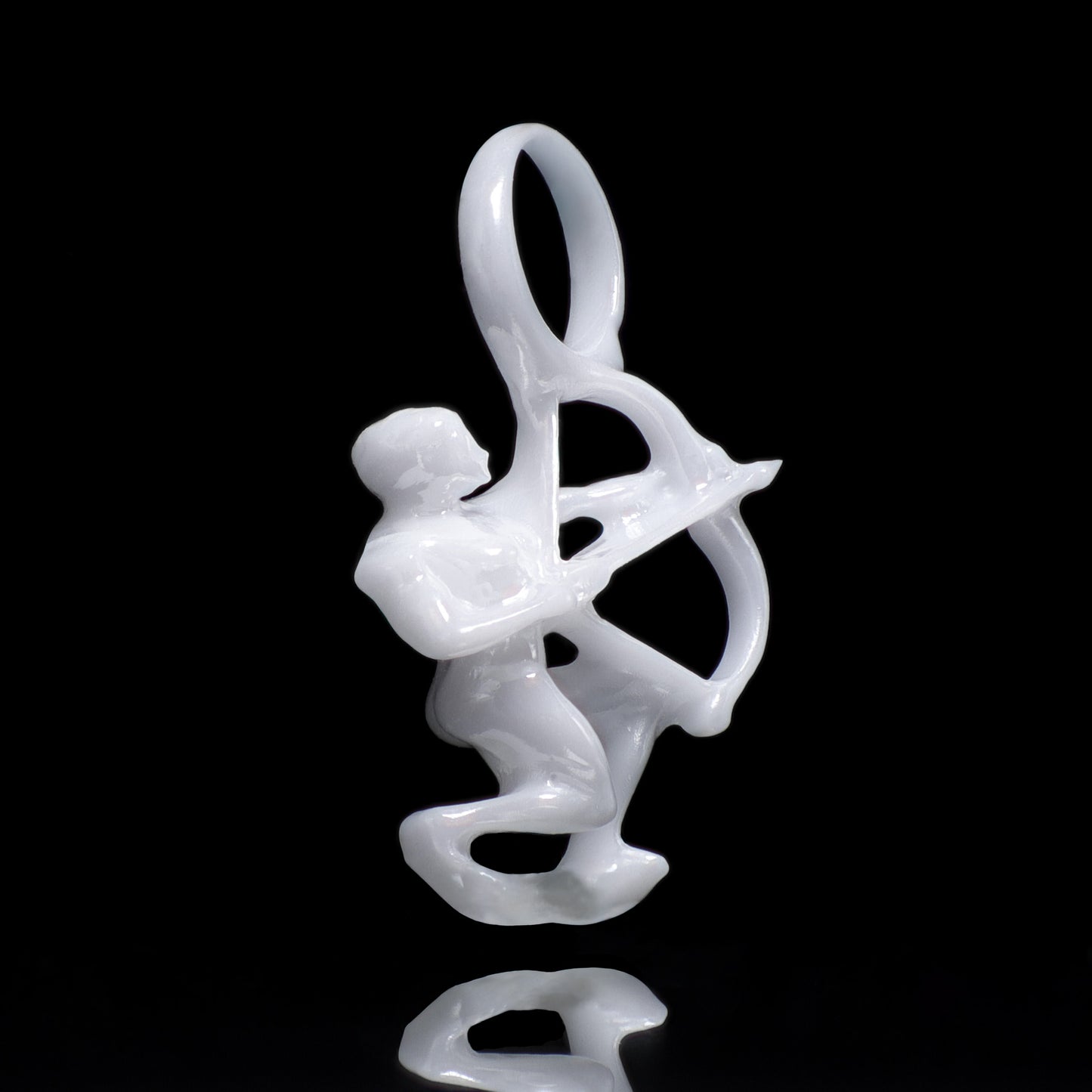 Schütze Sternzeichen Charm – Keramik Anhänger Weiss
