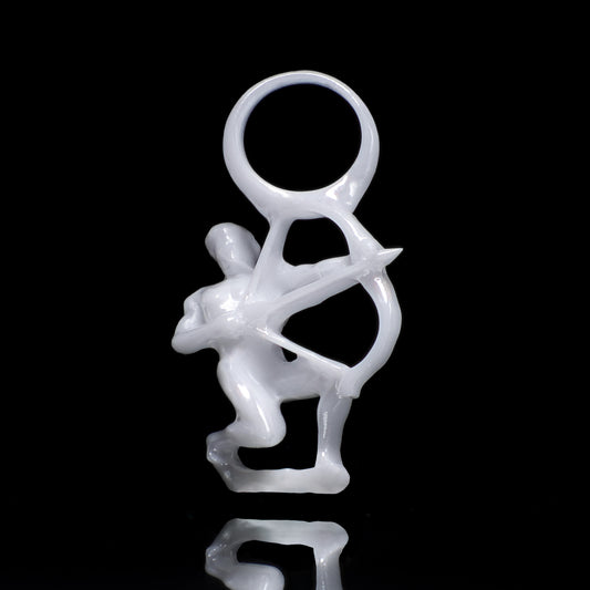Schütze Sternzeichen Charm – Keramik Anhänger Weiss
