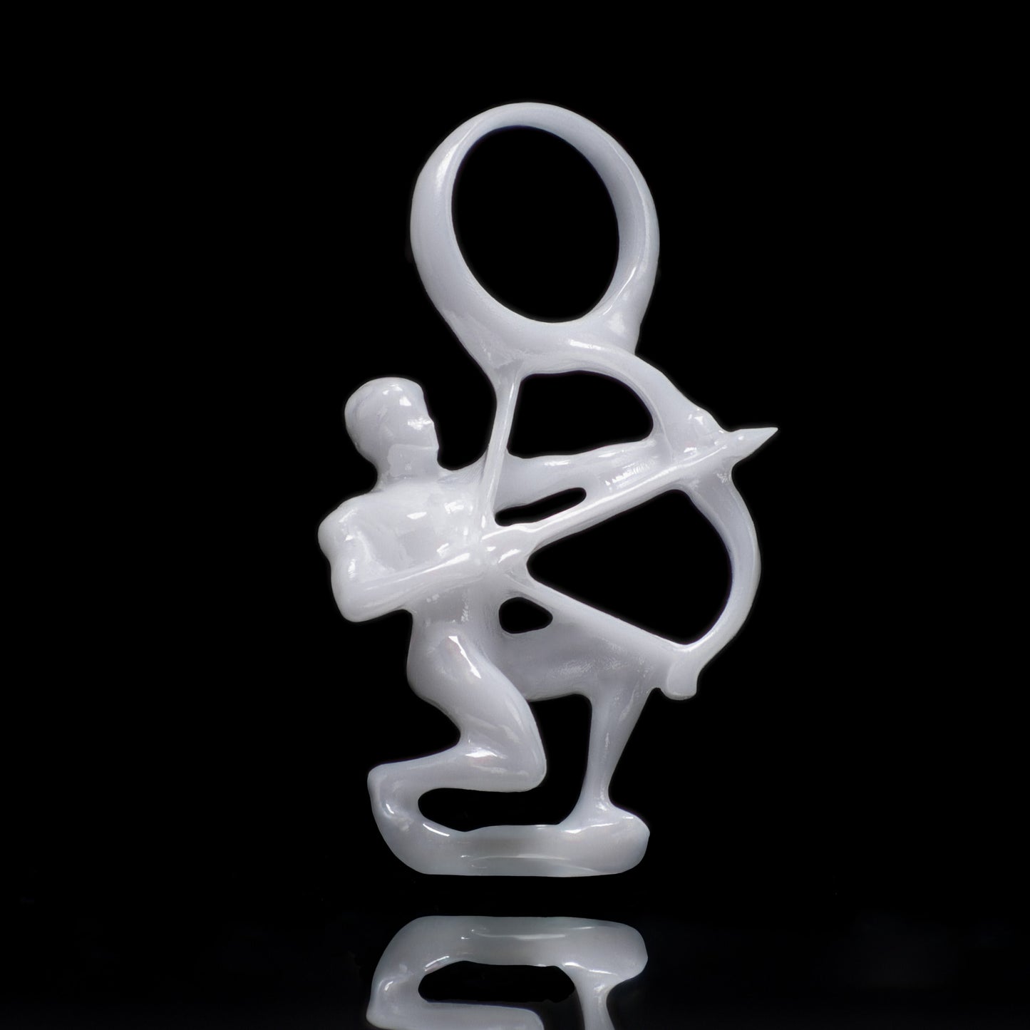 Schütze Sternzeichen Charm – Keramik Anhänger Weiss