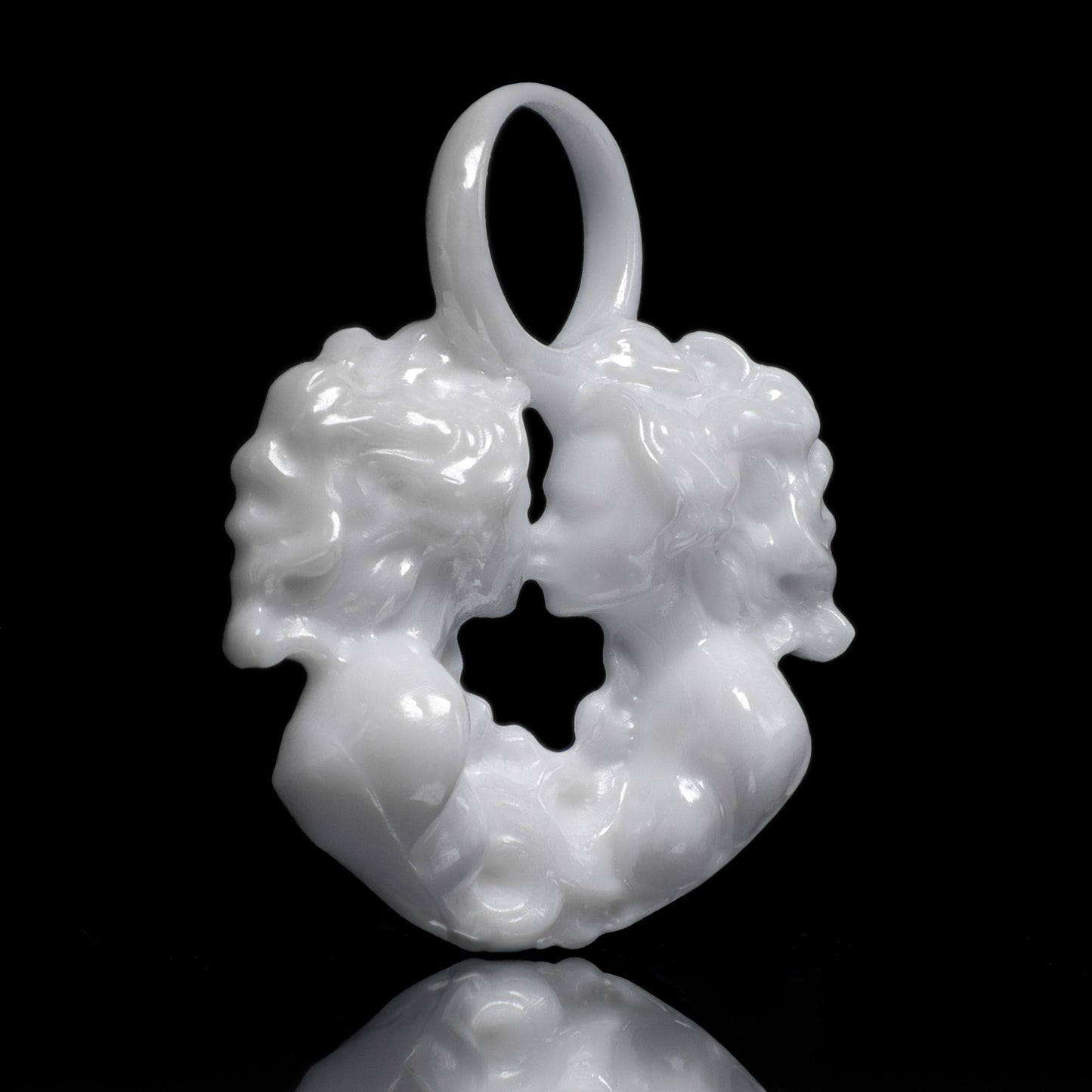 Zwilling Sternzeichen Charm – Keramik Anhänger Weiss