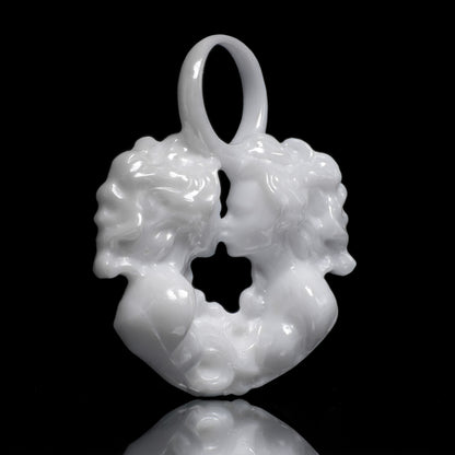 Zwilling Sternzeichen Charm – Keramik Anhänger Weiss