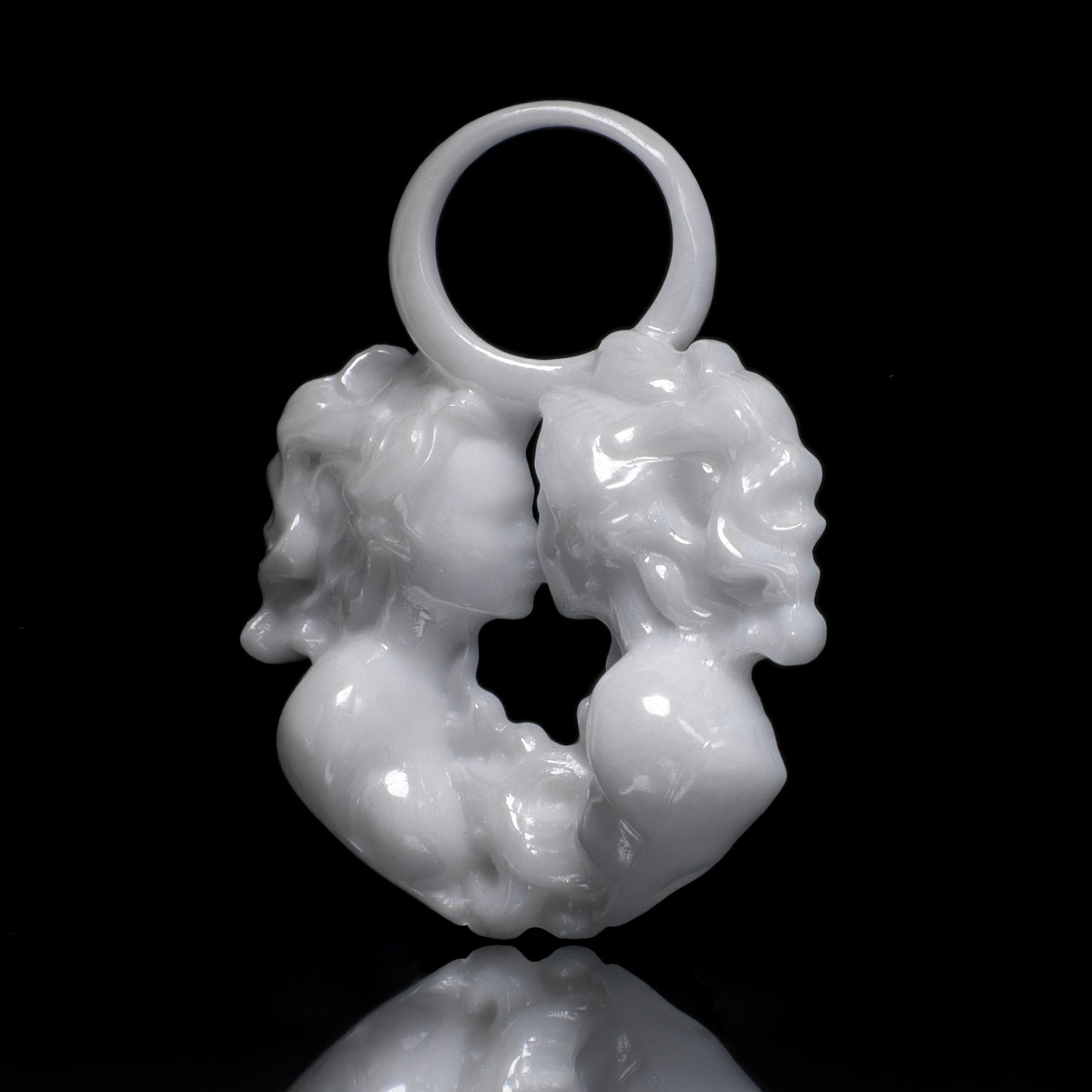 Zwilling Sternzeichen Charm – Keramik Anhänger Weiss