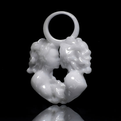 Zwilling Sternzeichen Charm – Keramik Anhänger Weiss
