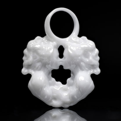 Zwilling Sternzeichen Charm – Keramik Anhänger Weiss