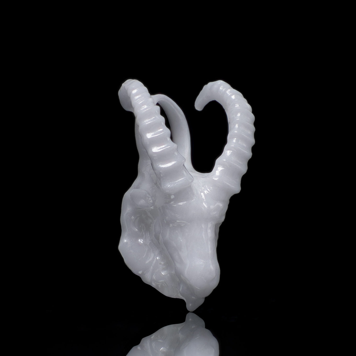 Steinbock Sternzeichen Charm – Keramik Anhänger Weiss
