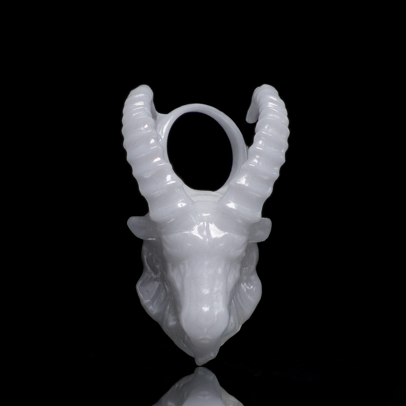 Steinbock Sternzeichen Charm – Keramik Anhänger Weiss