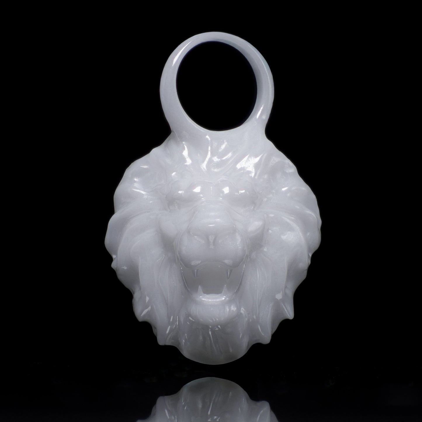 Löwe Sternzeichen Charm – Keramik Anhänger Weiss