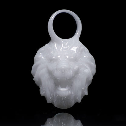 Löwe Sternzeichen Charm – Keramik Anhänger Weiss