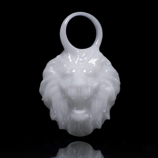 Löwe Sternzeichen Charm – Keramik Anhänger Weiss