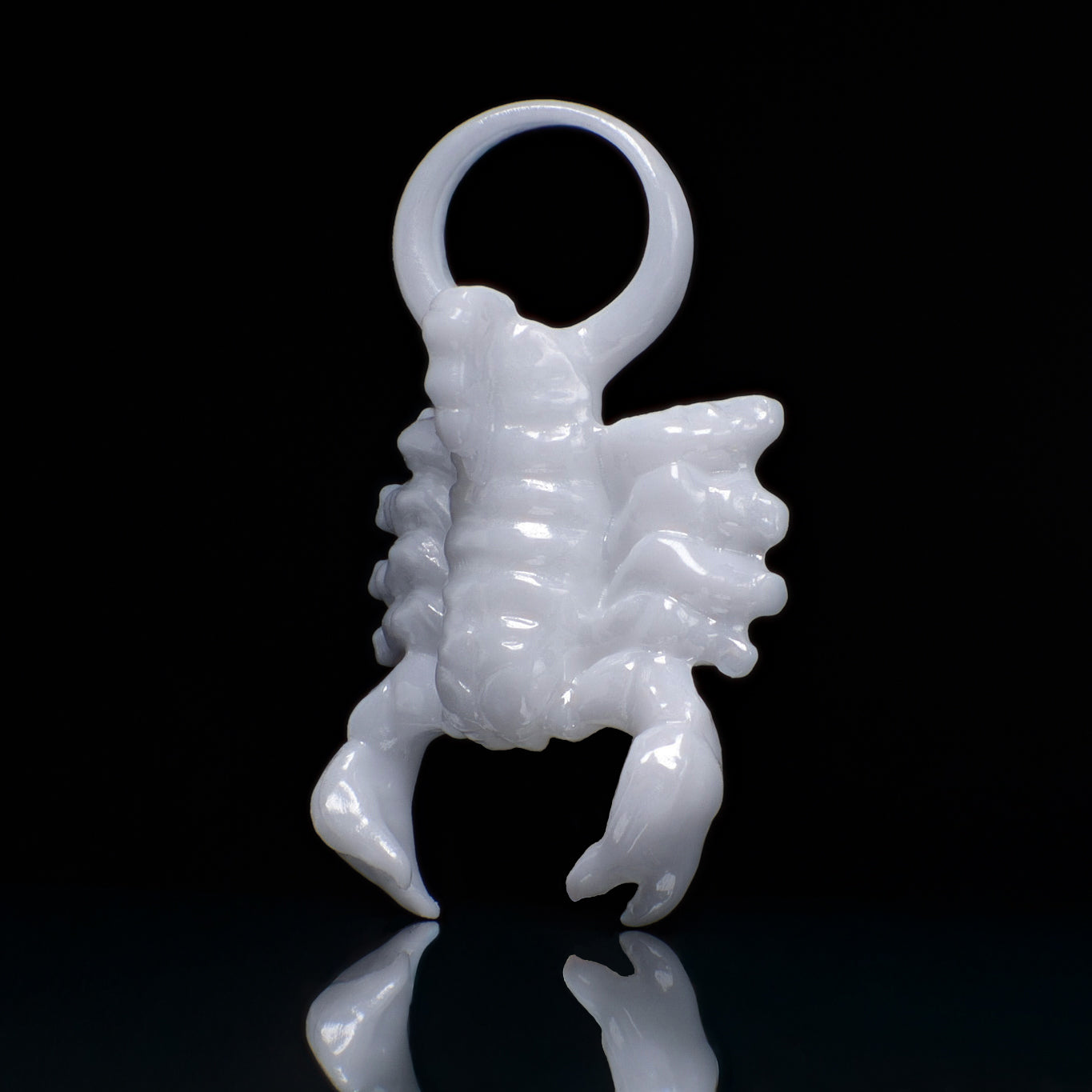 Skorpion Sternzeichen Charm – Keramik Anhänger Weiss